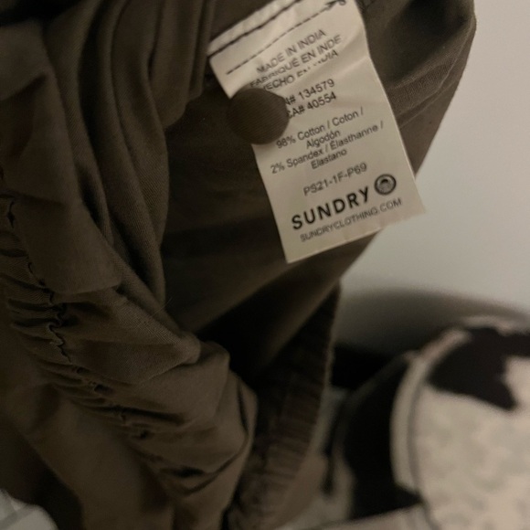 Sundry cropped cotton blouse womens size 0 - Picture 4 of 6